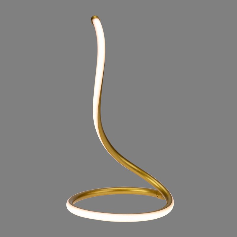Фото Светильник декоративный Spiral Uno, LED, 2Вт, 3000К, 5В, золотой REXANT {609-032} (4)