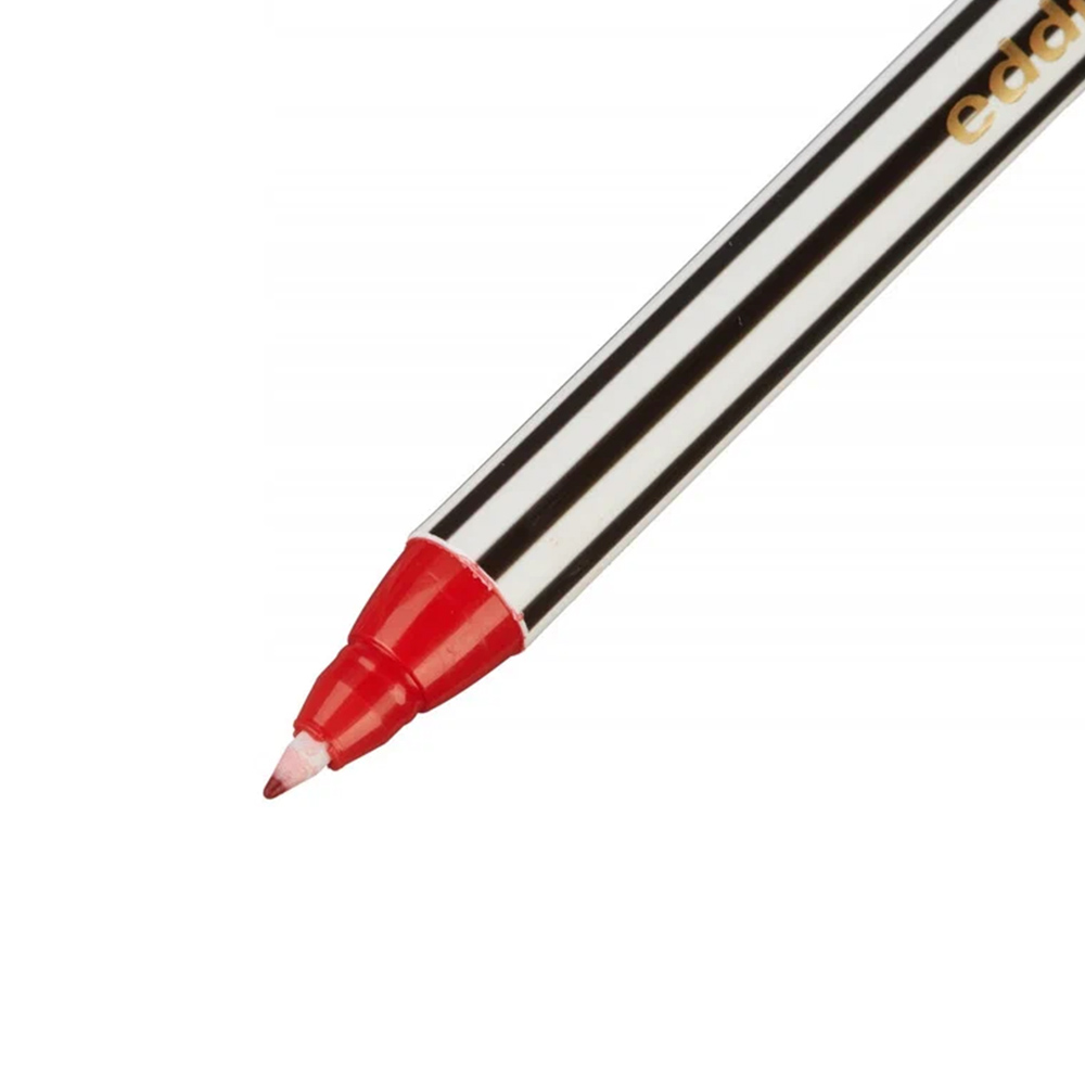 Фото Капиллярная ручка Edding для офиса, шариковый наконечник, 0,6 мм, красный {E-88#2} (1)