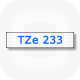 Фото Лента Brother TZE-233 (12 мм, синий на белом) {TZE233} (1)