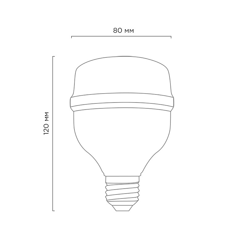Фото Лампа светодиодная высокомощная COMPACT 30Вт E27 с переходником на E40 2850Лм 6500K холодный свет REXANT {604-153} (4)