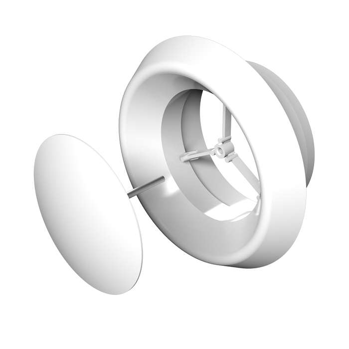 Фото Анемостат приточно-вытяжной регулир. с фланцем 100мм ERA 10АПВП