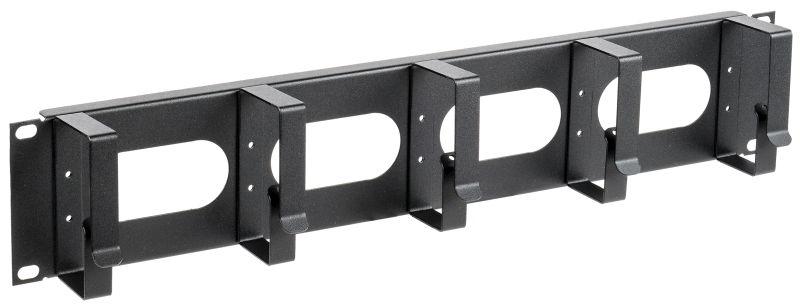 Фото Органайзер кабельный 19 дюйм 2U 5 колец черн. ITK CO05-2M5RM