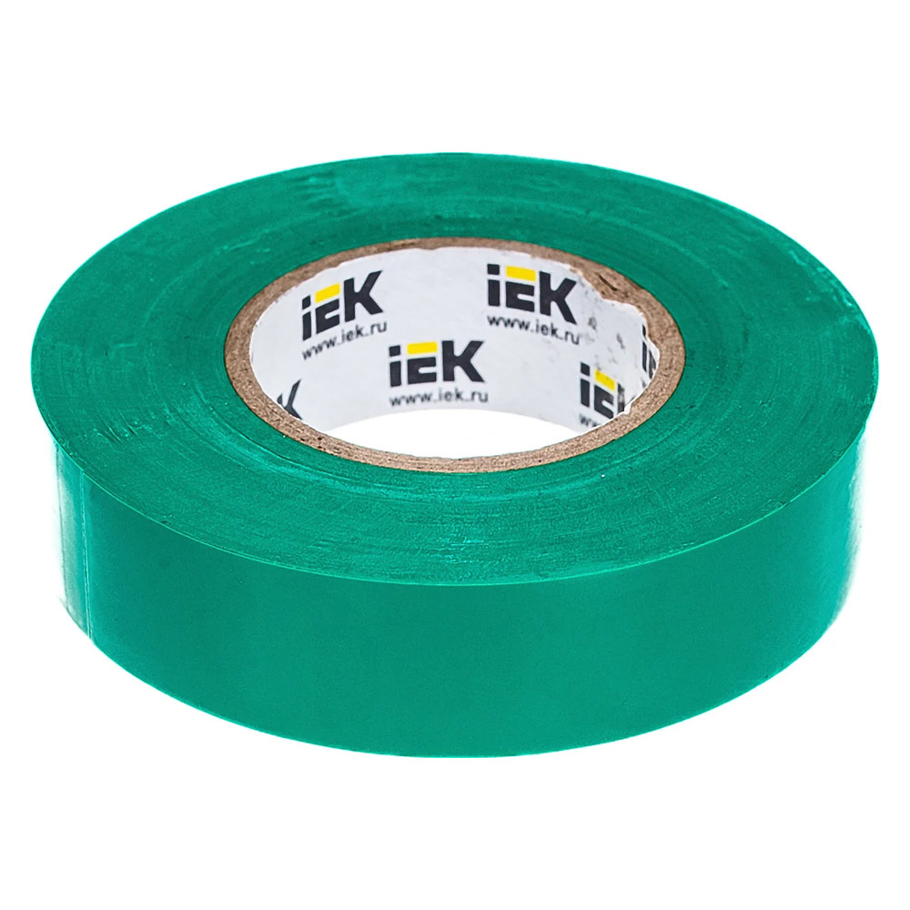 Фото Изолента 0.15х19мм (рул.25м) зел. IEK EX-IZ10-C15-19-25-K06