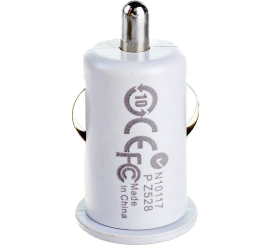 Фото Автозарядка в прикуриватель USB (АЗУ) (5 V, 1000 mA) белая REXANT {18-1921} (3)