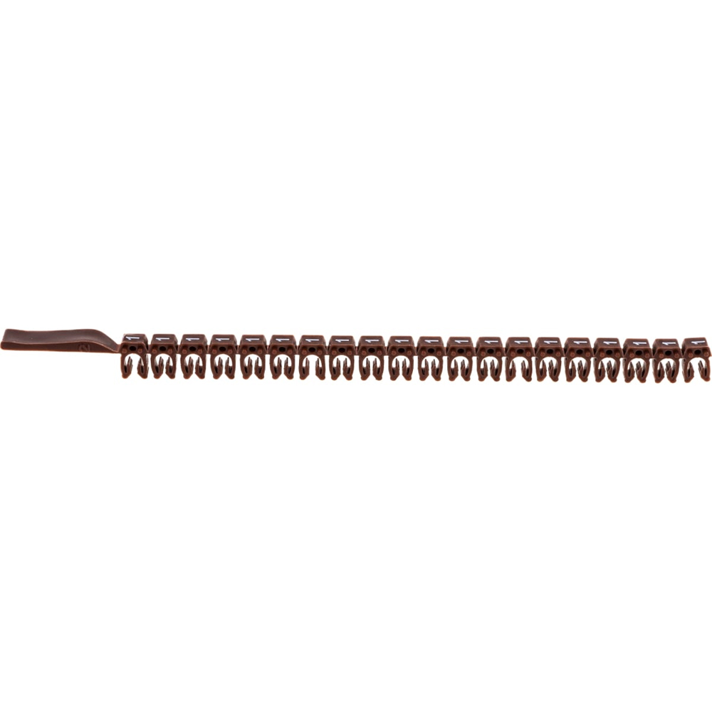 Фото Маркер для кабеля 0.5-1.5мм символ "1", коричневый, DKC {MKF1S1} (упак 200 шт) (1)