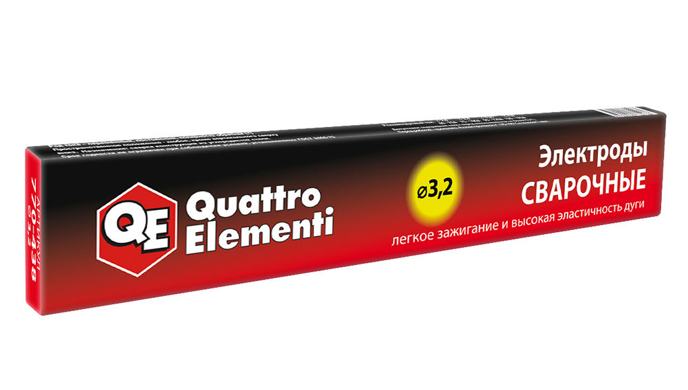Фото Электроды сварочные Quattro Elementi рутиловые, 3.2 мм, масса 0.9 кг {770-438}
