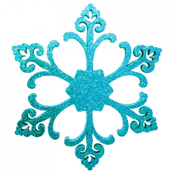 Фото Елочная фигура "Снежинка "Морозко", 66 см, цвет синий {502-372}
