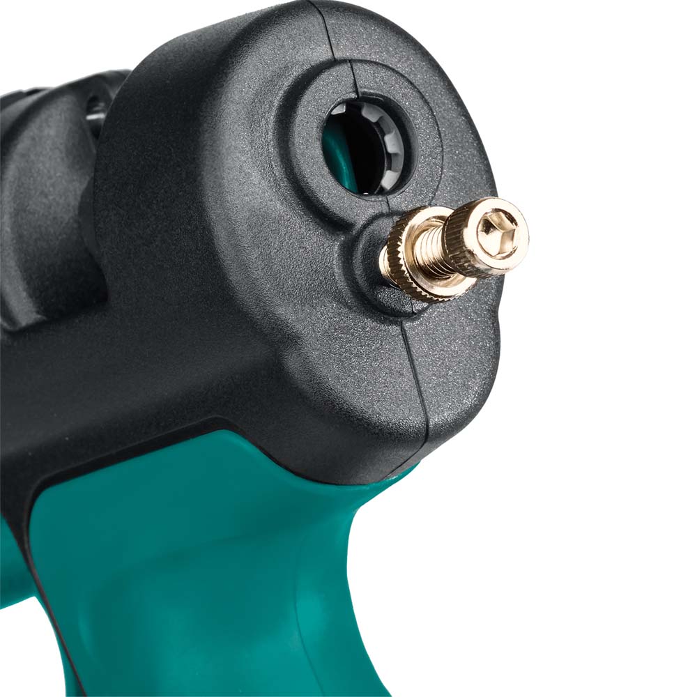 Фото Пистолет клеевой (термоклеящий) "PRO", KRAFTOOL 06843-300-12, электр, двухкомп корпус, регулятор темп, выход клея 1,5 кг/час, d=12мм, 300Вт (4)