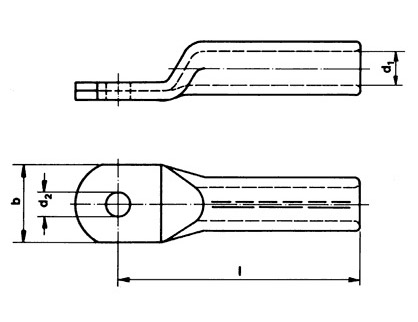 Фото Алюминиевые наконечники Klauke для алюмо-стальных проводников сечение 95/15 мм² под болт М12 {klk258R12} (1)