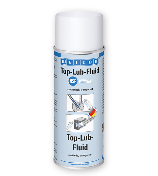 Фото Синтетическая адгезивная смазка Weicon Top-Lub-Fluid для пищевой промышленности, прозрачная (400 мл) {wcn11512400}