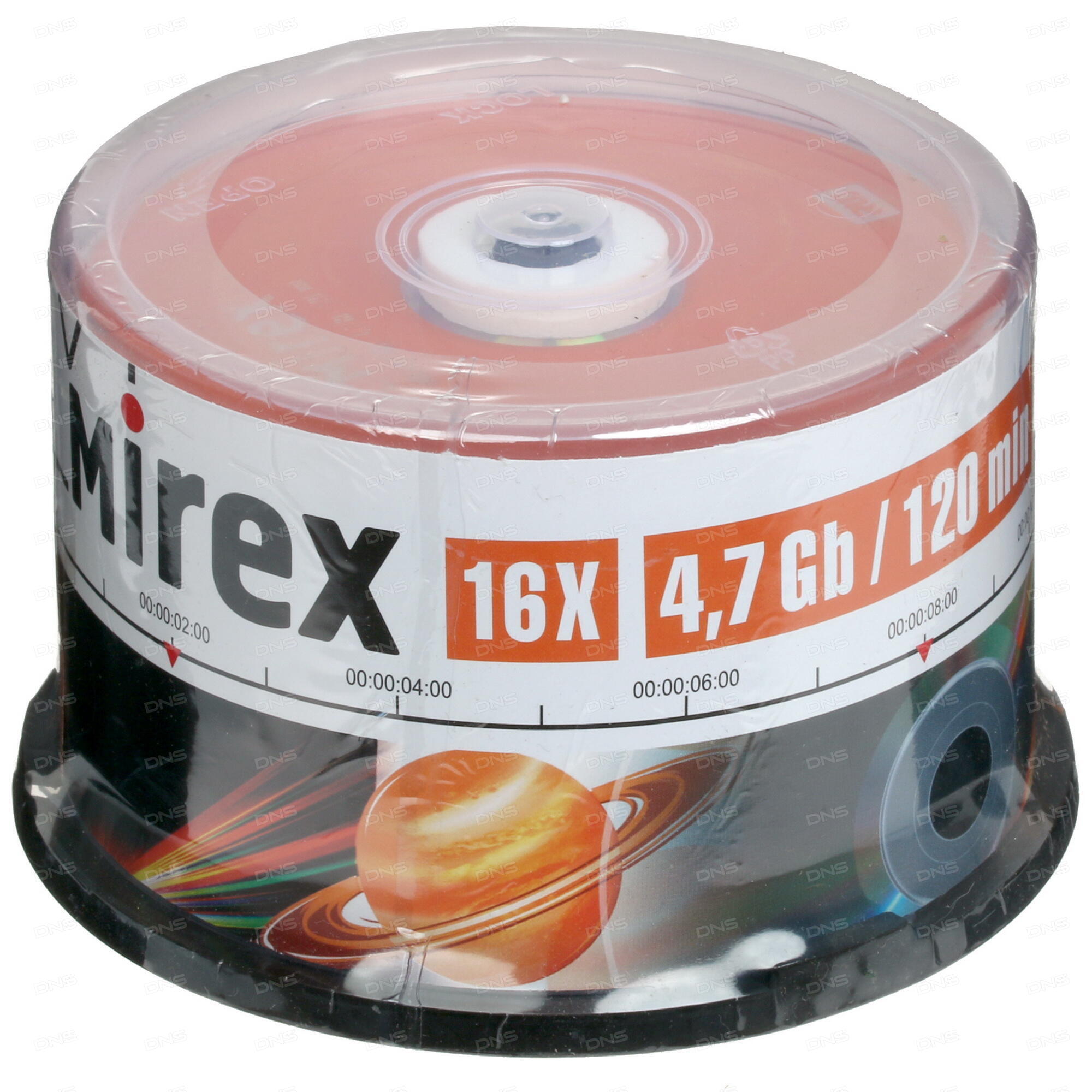 Фото Диск DVD+R Mirex 4.7 Gb, 16x, Cake Box (50), (50/300) 202516 {UL130013A1B}