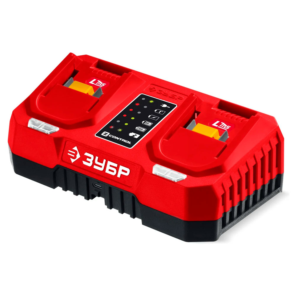 Фото Зарядное устройство для LMS АКБ, 2 порта 2 х 3 А, 20 В, ЗУБР {БЗУ-20-2}