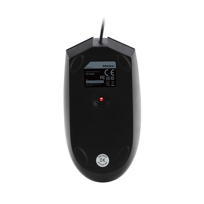Фото Проводная мышь MeeTion, USB, 1000 dpi, 3 кнопки {MT-M360} (7)