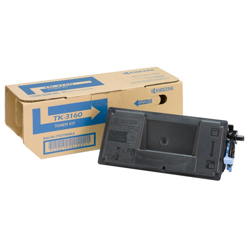 Фото Тонер-картридж ELP совместимый TK-3160 с Kyocera P3045dn/M3145dn/M3645dn, увеличенной емкости, с чипом, черный {CT-KYO-TK-3160-22K}