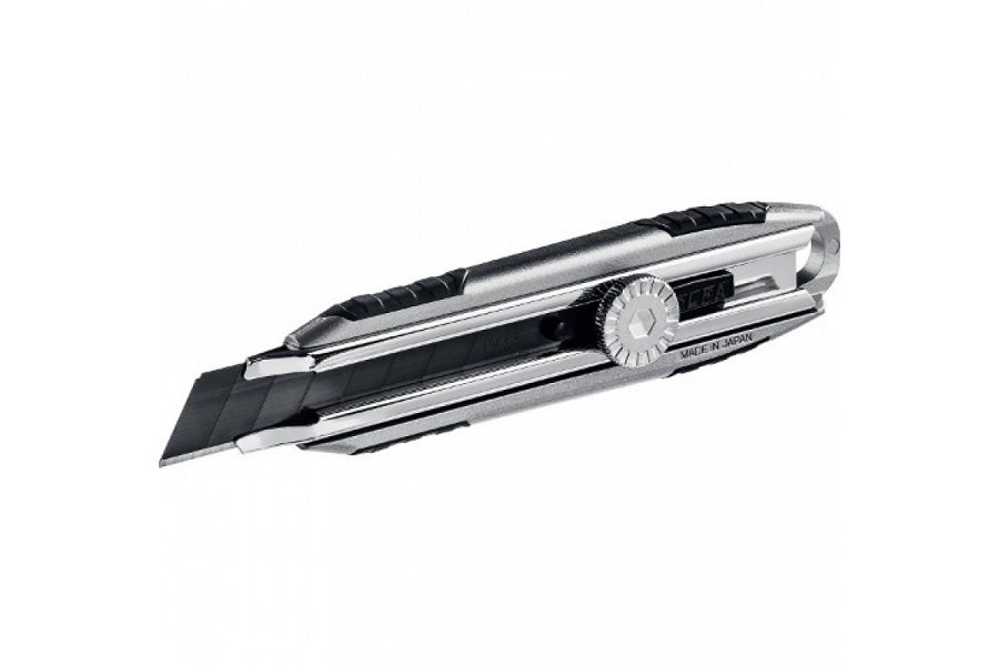 Фото Нож OLFA X-design, цельная алюминиевая рукоятка, винтовой фиксатор, 18 мм {OL-MXP-L}
