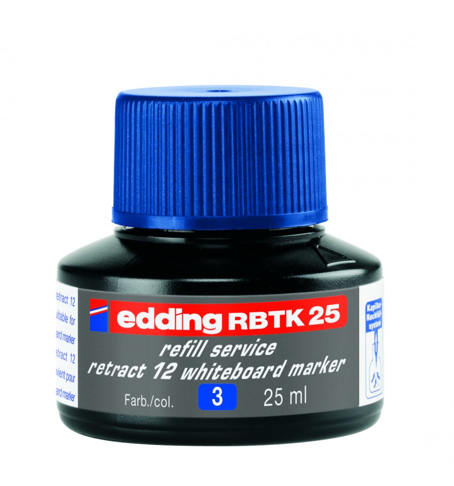 Фото Пигментные чернила Edding для бордмаркеров, 25 мл, синий {E-RBTK25#3}