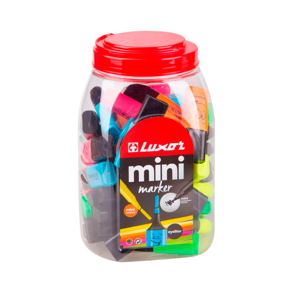Фото Текстовыделитель Luxor "Eyeliter" ассорти, 1-4,5мм 4030/50 JAR {246637}