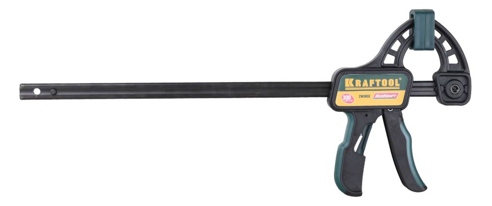 Фото Струбцина "EcoKraft" ручная пистолетная KRAFTOOL пластиковый корпус, 450/650мм, 150кгс {32226-45}
