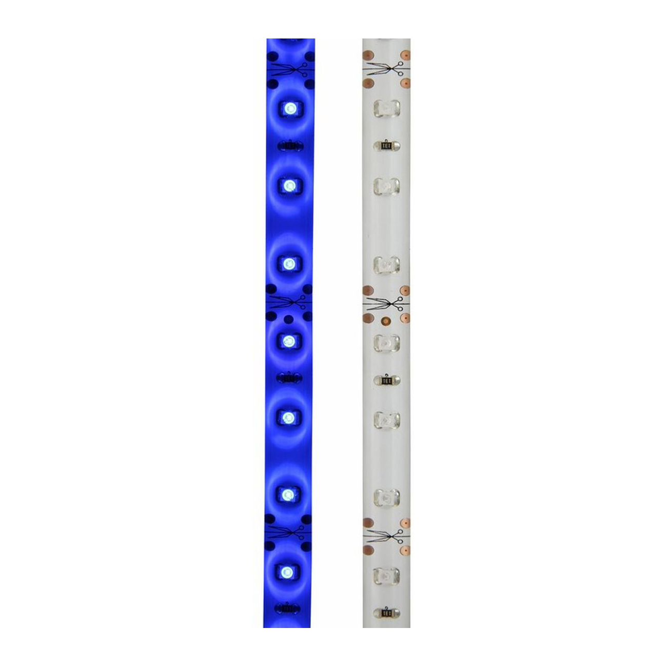 Фото Светодиодная лента 12В, SMD2835, 4,8Вт/м, 60 LED/м, синий, 8мм, 5м, IP65, Lamper {141-353} (3)