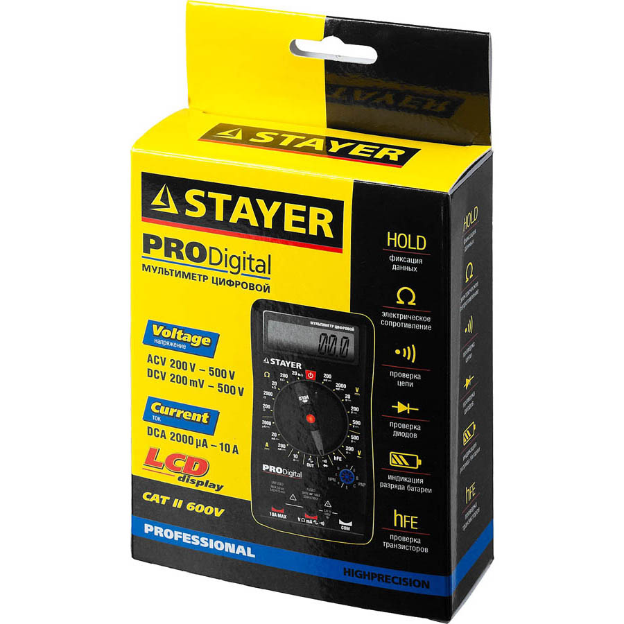 Фото Мультиметр STAYER "PROFESSIONAL" PRODigital цифровой {45310} (6)