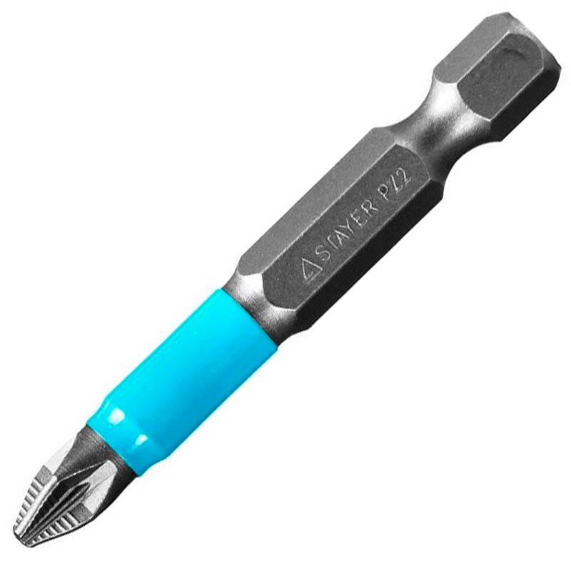 Фото Биты STAYER "PROFESSIONAL" ProFix Pozidriv, тип хвостовика E 1/4", № 2, L=50 мм, 10 шт {26223-2-50-10_z01}