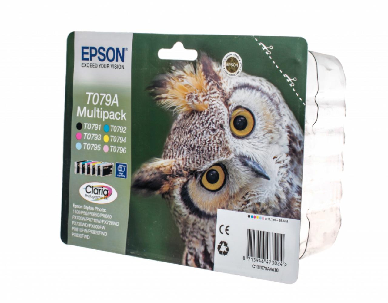 Комплект картриджей epson. Оригинальные картриджи Epson p50. Картридж Epson t0735. Epson картридж т079а. Epson c13t945140.