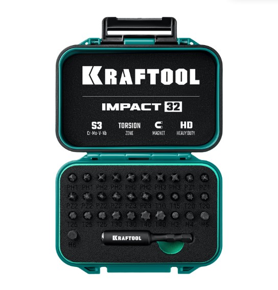 Фото Набор ударных бит KRAFTOOL Impact-32, 32 шт {26066-H32} (2)