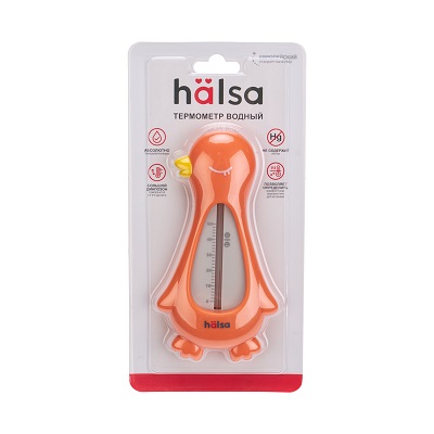 Фото Термометр водный, оранжевый, птичка HALSA {HLS-T-104} (4)