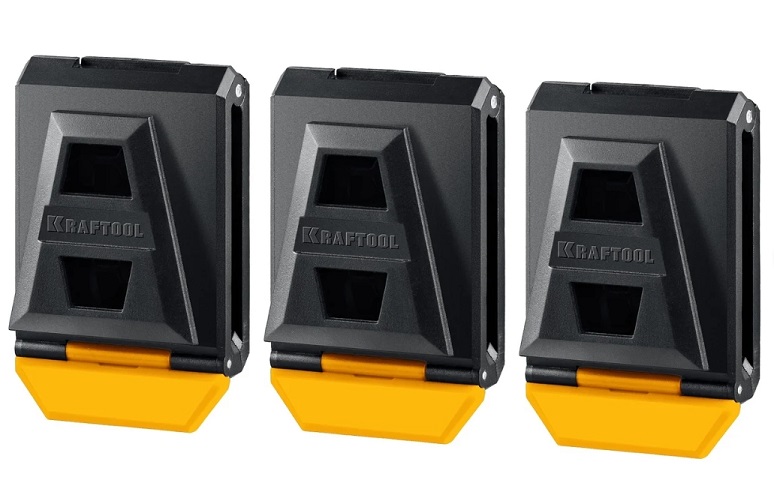 Фото Клипсы пластиковые KRAFTOOL KC-3 для системы быстрого крепления FastClip, 3 шт {38779}