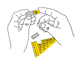 Фото Бумажные ярлычки Partex для маркеров PF20, длина 18 мм, бело-желтый (10 листов х 352 шт.) {PF-20018KT49} (1)