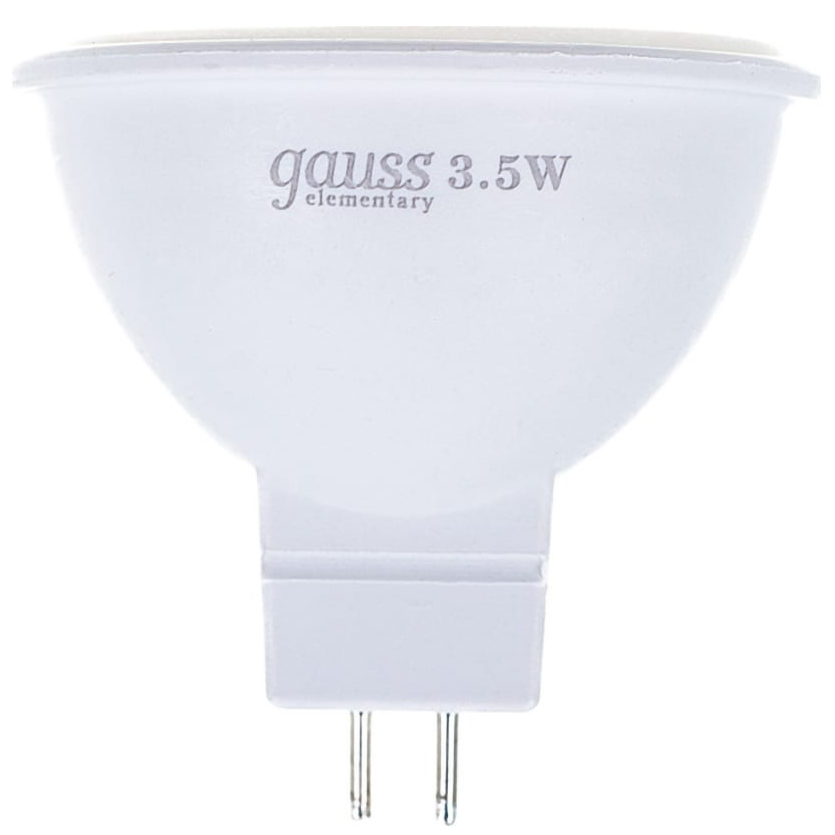 Фото Лампа Elementary Gauss MR16 3.5W 290lm 3000K GU5.3 LED {13514}