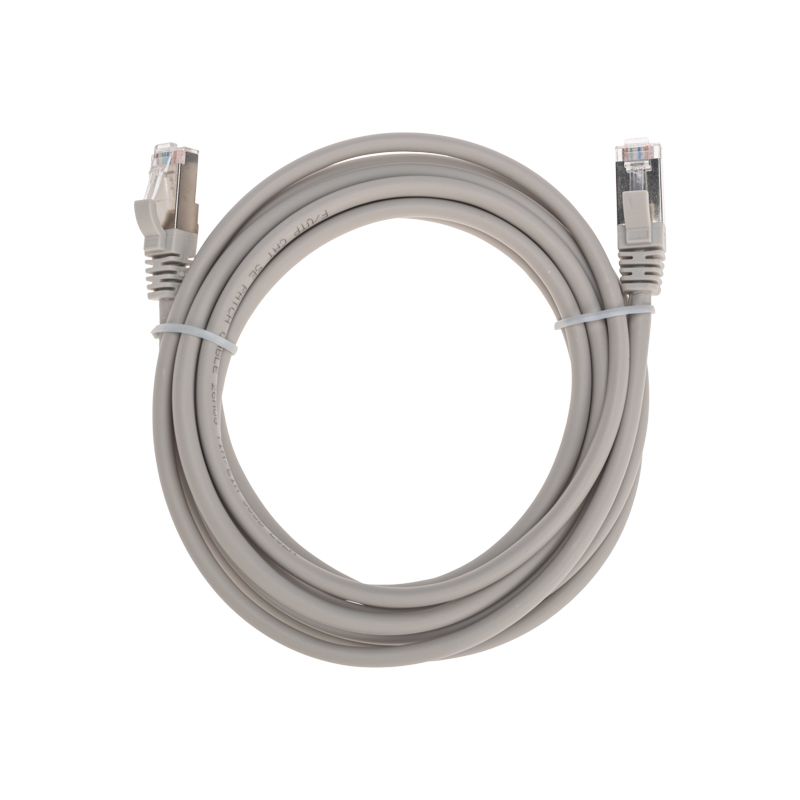 Фото Патч-корд F/UTP, CAT 5e, RJ45-RJ45, 26AWG, LSZH, серый, 3м REXANT {02-0110-3}