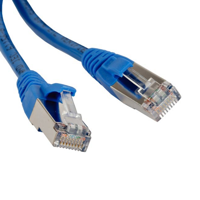 Фото Патч-корд PC-LPM-STP-RJ45-RJ45-C5e-1.5M-LSZH-BL FTP экран. кат 5e 1.5м син. Hyperline {230091}