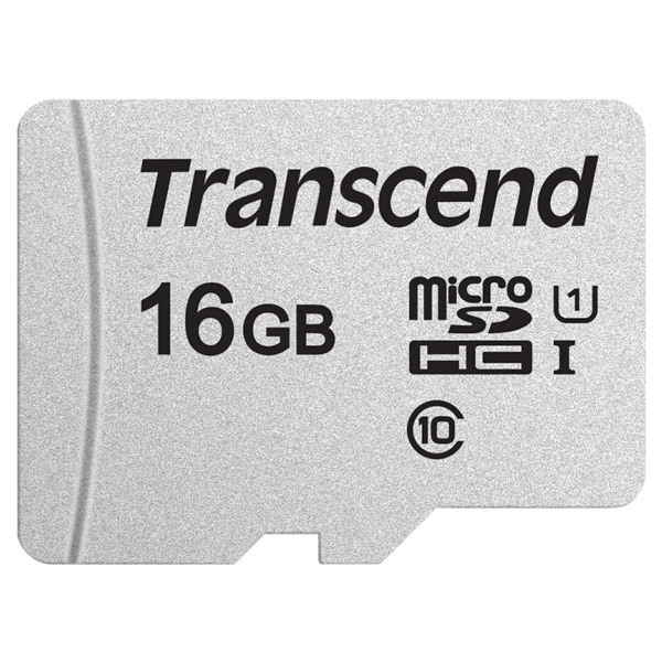 Фото Флеш карта microSD 16GB Transcend microSDHC Class 10 UHS-1 U1, (без адаптера), TLC {TS16GUSD300S}