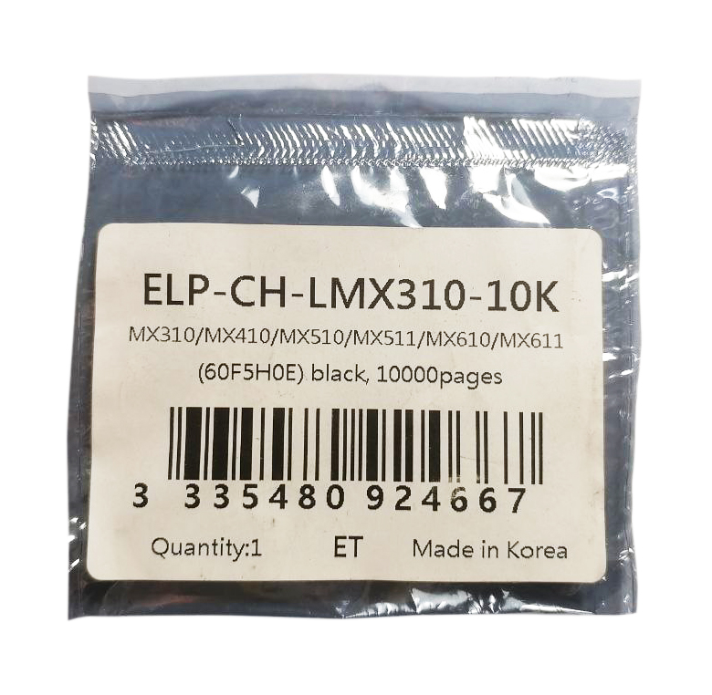 Фото Чип ELP совместимый с Lexmark MX310/MX410/MX510/MX511/ MX610/MX611, 60F5H0E, черный {ELP-CH-LMX310-10K} (2)