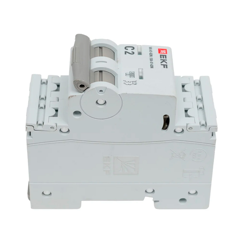Фото Выключатель автоматический 2п C 2А 4.5кА ВА 47-63N PROxima EKF M634202C (3)