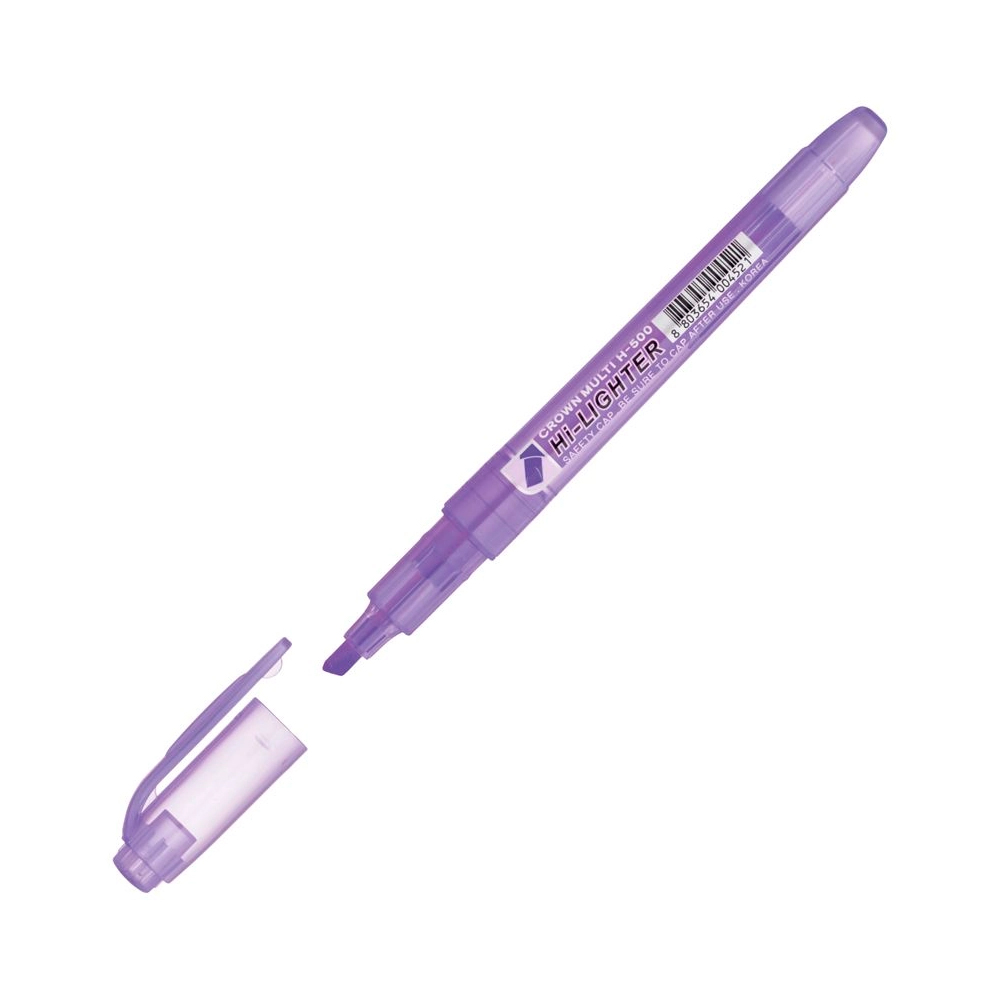 Фото Текстовыделитель Crown "Multi Hi-Lighter" фиолетовый, 1-4мм H-500 {207933}
