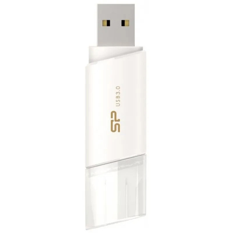 Фото Флеш накопитель 128Gb Silicon Power Blaze B06, USB 3.0, Белый {SP128GBUF3B06V1W}