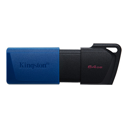 Фото Флеш накопитель 64GB Kingston DataTraveler Exodia M, USB 3.2 черный/голубой {DTXM/64GB}