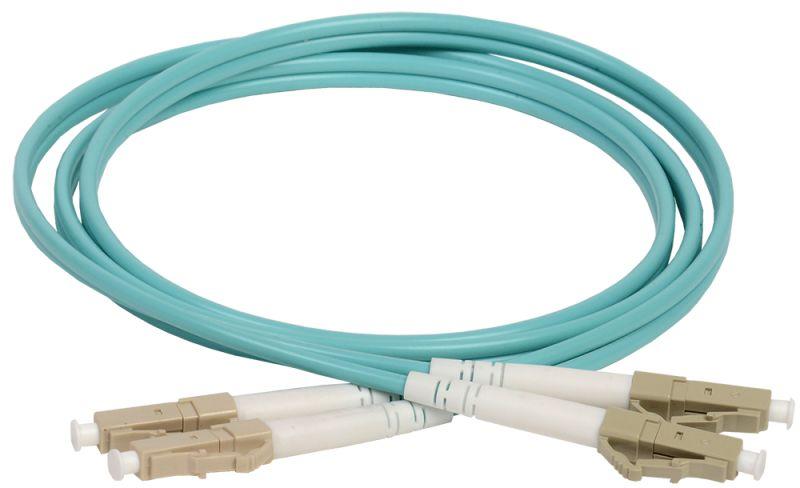 Фото Патч-корд оптический коммутационный соединительный для многомодового кабеля (MM); 50/125 (OM3); LC/UPC-LC/UPC (Duplex) (дл.1м) ITK