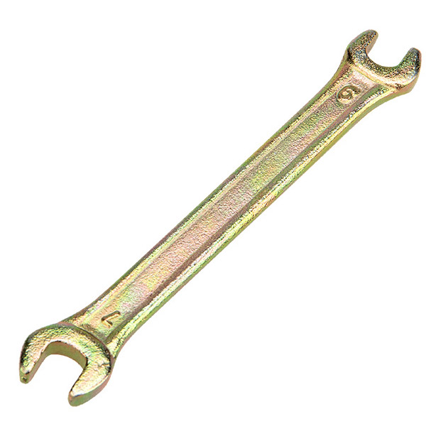 Фото Ключ рожковый Rexant 6х7 мм, желтый цинк {12-5821-2}