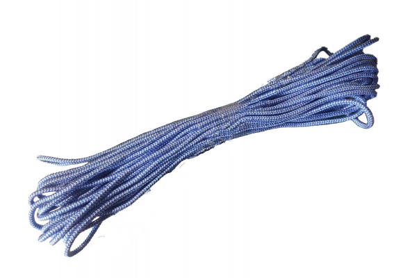 Фото Веревка плетеная 16-прядная, моток, п/п 6 мм (20 м) цветная {72986}