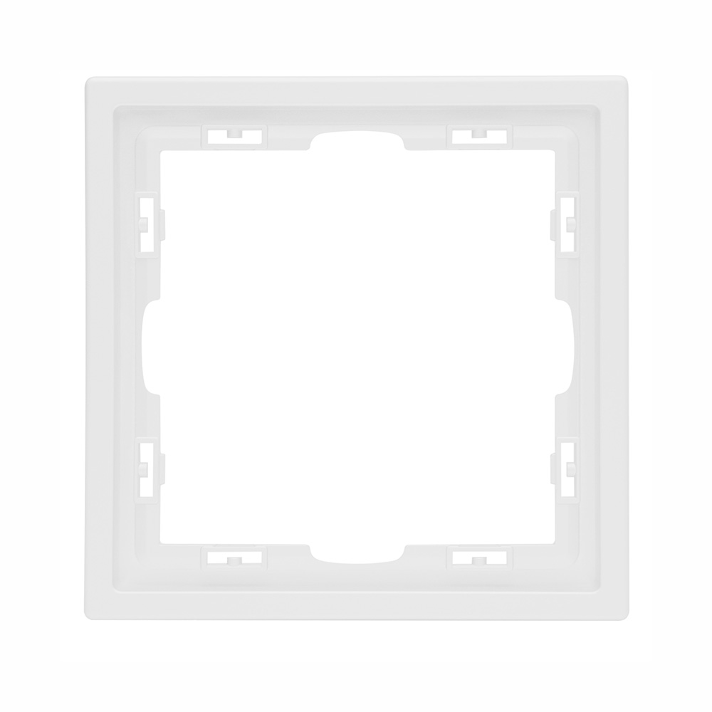 Фото Выключатель c подсветкой белый, двухклавишный, 1 пост, с тонкой пластиковой рамкой Vell {WH1P-2L-EchoGrand} (7)