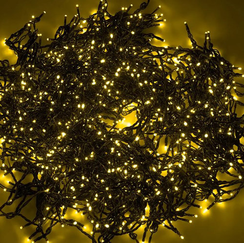 Фото Гирлянда "LED ClipLight" 24V, 5 нитей по 20 метров, цвет диодов Желтый, Flashing (Белый) {323-601}