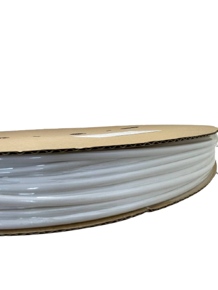 Фото Термоусаживаемая трубка Vell, усадка в 2 раза, 3,5 / 1,75 мм, 200 метров, белая {337389}