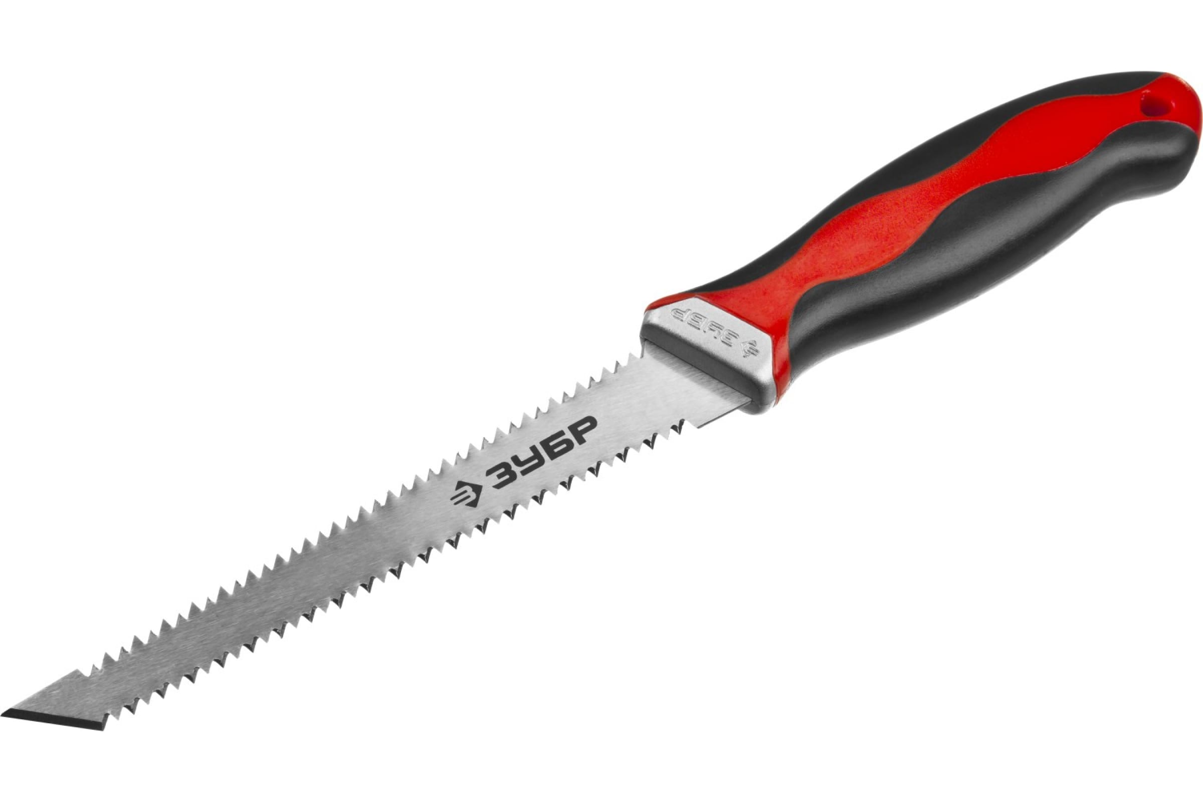 Фото ЗУБР Гипрок 150 мм выкружная мини-ножовка для гипсокартона с двухсторонним лезвием {15178_z02}