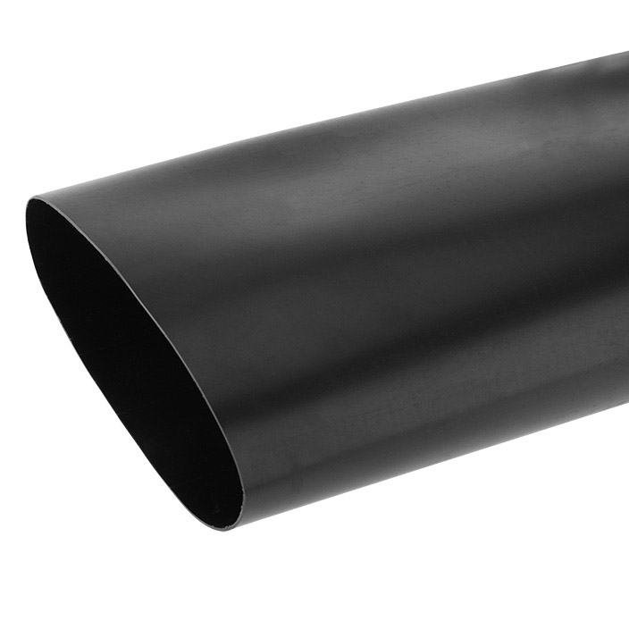 Фото Термоусаживаемая трубка клеевая REXANT 160,0/50,0 мм, (3-4:1) черная, упаковка 1 м {26-0160}