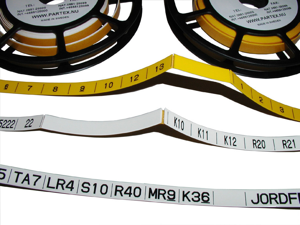 Фото Плоский профиль Partex для маркеров для PM-20, PS-20, ширина 9.0 мм, желтый (диск 17 м) {PP+09000SN4} (1)