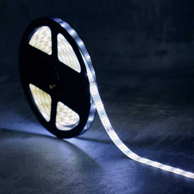 Фото Светодиодная лента, 8 мм, белый, SMD 2835, 60 LED/м, 12 В, Lamper {141-355} (4)