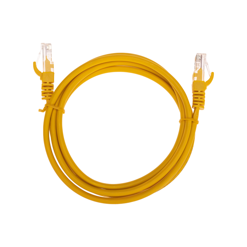 Фото Патч-корд U/UTP, CAT 5e, RJ45-RJ45, 26AWG, LSZH, желтый, 1,5м REXANT {02-0105-105}